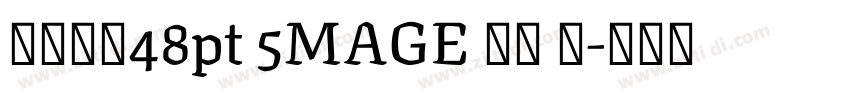 字体大小48pt 5MAGE 预览 简字体转换
